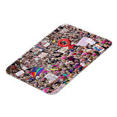 LGBTとレインボーサインが女性のマーチ・マグネットに マグネット (左側)