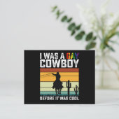 LGBTになる前はゲイカウボーイだったクール ポストカード (スタンド正面)