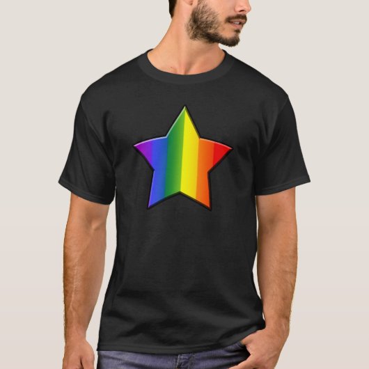 LGBTによってすごい星 Tシャツ (正面)