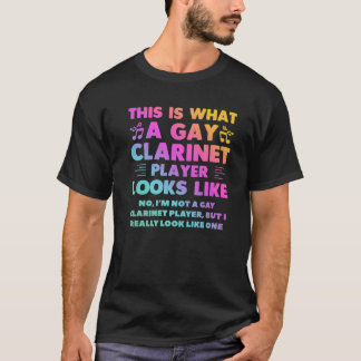 LGBTに似たゲイ・クラリネット・プレーヤー Tシャツ