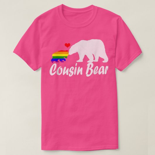 Lgbtのいとこのクマゲイプライド平等の権利レインボー35 Tシャツ (デザイン正面)