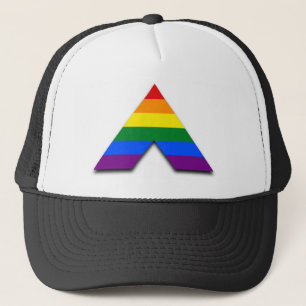 LGBTのまっすぐな同盟国の旗のトラック運転手の帽子 キャップ