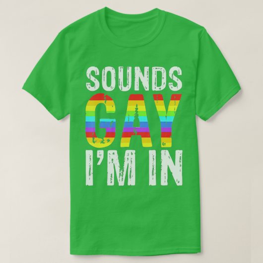 LGBTのゲイギフトでImをプライド Tシャツ (デザイン正面)