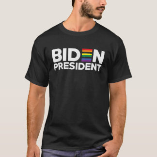 LGBTのゲイプライド・レインボーGIF社長のためのジョー・バイデン氏 Tシャツ