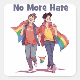 LGBTのステッカーを嫌う スクエアシール
