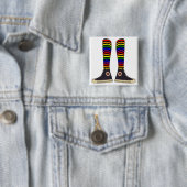 LGBTのソックス 缶バッジ (インサイチュ)