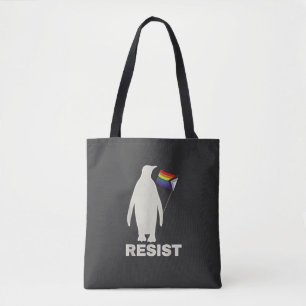 LGBTのトランプ関税に反対するペンギンアンチ トートバッグ