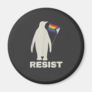 LGBTのトランプ関税に反対するペンギンアンチ マグネット