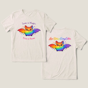 🦇🌈LGBTのハロウィンは愛が魔法。プライドは力。 トライブレンドＴシャツ