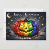 🎃🌈LGBTのハロウィンカード 招待状 (正面)