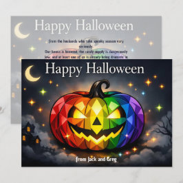 🎃🌈LGBTのハロウィンカード 招待状