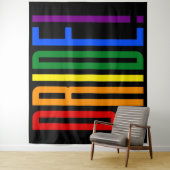 LGBTのプライドのカラフルな虹の旗はゲイプライドを着色します タペストリー (インサイチュ)