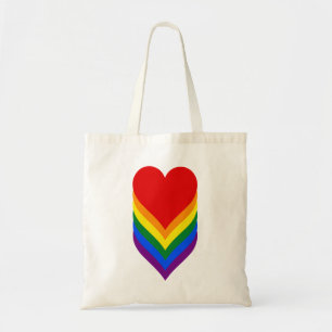 LGBTのプライドのハートの予算のトート トートバッグ