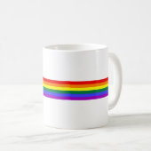 LGBTのプライドの虹 コーヒーマグカップ (正面右)