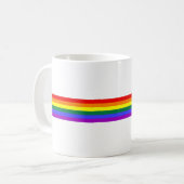 LGBTのプライドの虹 コーヒーマグカップ (正面左)