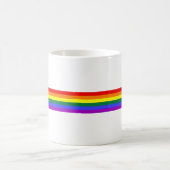 LGBTのプライドの虹 コーヒーマグカップ (中央)