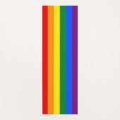LGBTのプライド旗を持つ愛国的なヨガマット ヨガマット (正面)