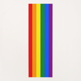 LGBTのプライド旗を持つ愛国的なヨガマット ヨガマット