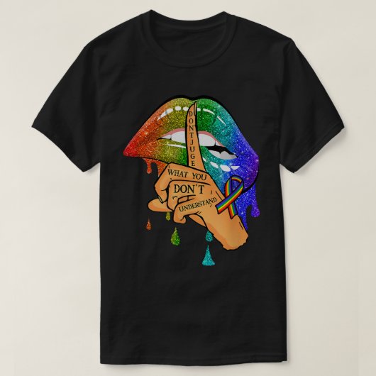 LGBTのプライドL Tシャツ (デザイン正面)
