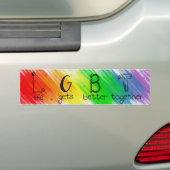 LGBTのプロジェクトのロゴのバンパーステッカー バンパーステッカー (車上)