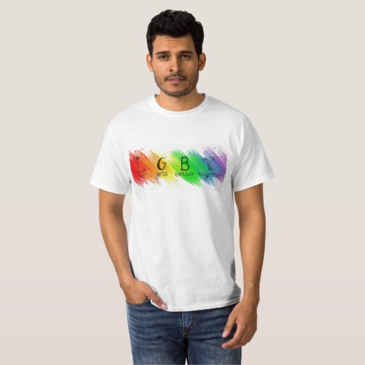 LGBTのプロジェクトのロゴ Tシャツ (正面フル)