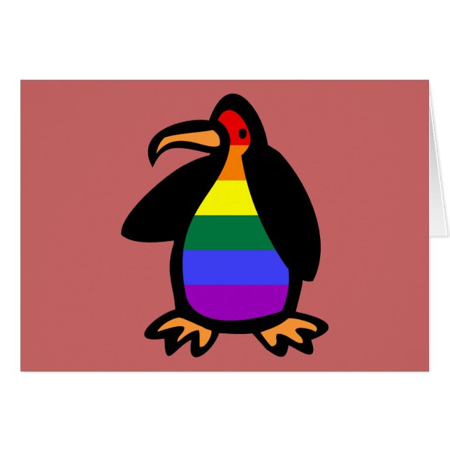 LGBTのペンギン (正面横)