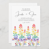 LGBTのルパンの花の水色 招待状 (正面/裏面)