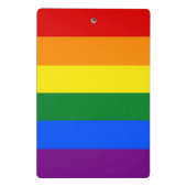 LGBTのレインボープライドフラグ付きミニクリップボード ミニクリップボード (裏面)