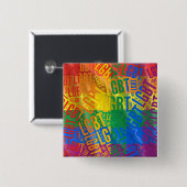 LGBTの単語パターン色- .PNG 缶バッジ (正面&裏面)