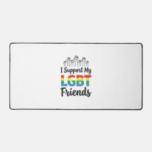 LGBTの友を応援 レインボープライド ベクター デザイン デスクマット