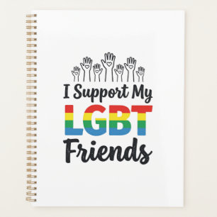 LGBTの友を応援 レインボープライド ベクター デザイン プランナー手帳