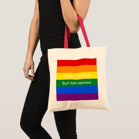 LGBTの同盟国は概ねストレートだが狭くない トートバッグ (正面(商品))
