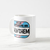 LGBTの名前タグTransgender彼らはトランス コーヒーマグカップ (正面左)