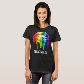Lgbtの婚約したたった今結婚しましたレズビアン夫人とエスト夫人。2 Tシャツ (正面フル)