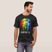 Lgbtの婚約したたった今結婚しましたレズビアン夫人とエスト夫人。5 Tシャツ (正面フル)