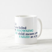 LGBTの子を持つ親への名言 LGBT Love Pride 親であることについての名言 コーヒーマグカップ (正面右)