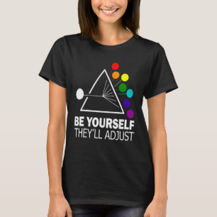 Lgbtの引用文は自分でゲイLgbtqiaを調整する Tシャツ