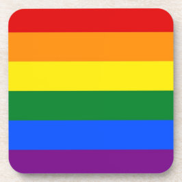 LGBTの懸命旗を持つプライドプラスチックのコースター コースター