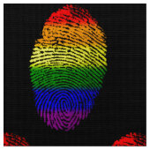 LGBTの指紋 ファブリック (クローズアップ)