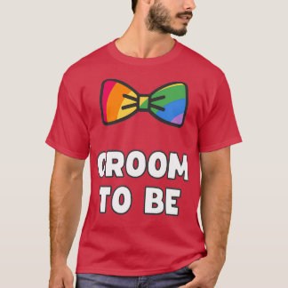 LGBTの新郎がゲイの独身パーティーをする Tシャツ