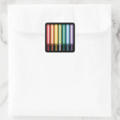 LGBTの旗 ゲイプライド スクエアシール (バッグ)