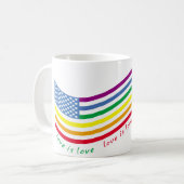 LGBTの旗 コーヒーマグカップ (正面左)