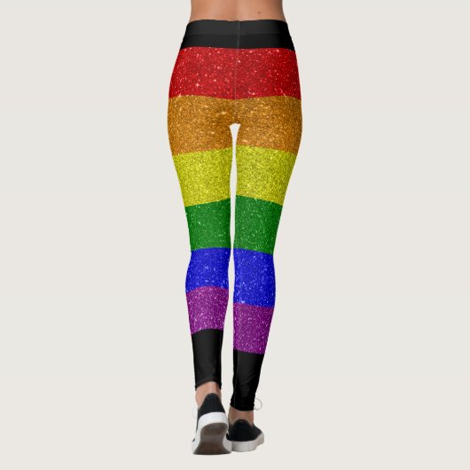 Lgbtの旗 レギンス (裏面)