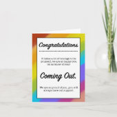 LGBTの来アウトカード カード (正面)