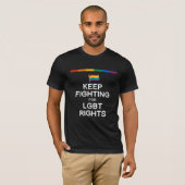 LGBTの権利のための戦いを保って下さい Tシャツ (正面フル)