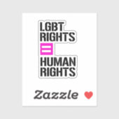 LGBTの権利は人権に等しい シール (シート)