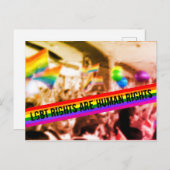 LGBTの権利は人権プライドパレード ポストカード (正面/裏面)