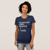LGBTの権利を支持します、そして投票します Tシャツ (正面フル)