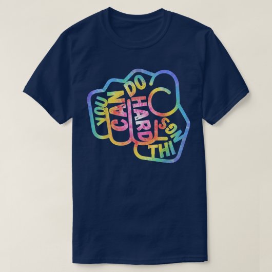 LGBTの男性の女性は懸命やる気を起こさせるを行うことができる Tシャツ (デザイン正面)