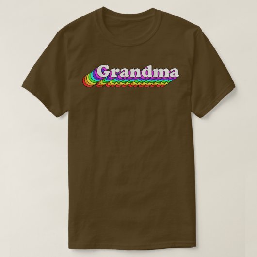 LGBTの祖母がLGBTQの平等な権利をサポートHuman P Tシャツ (デザイン正面)